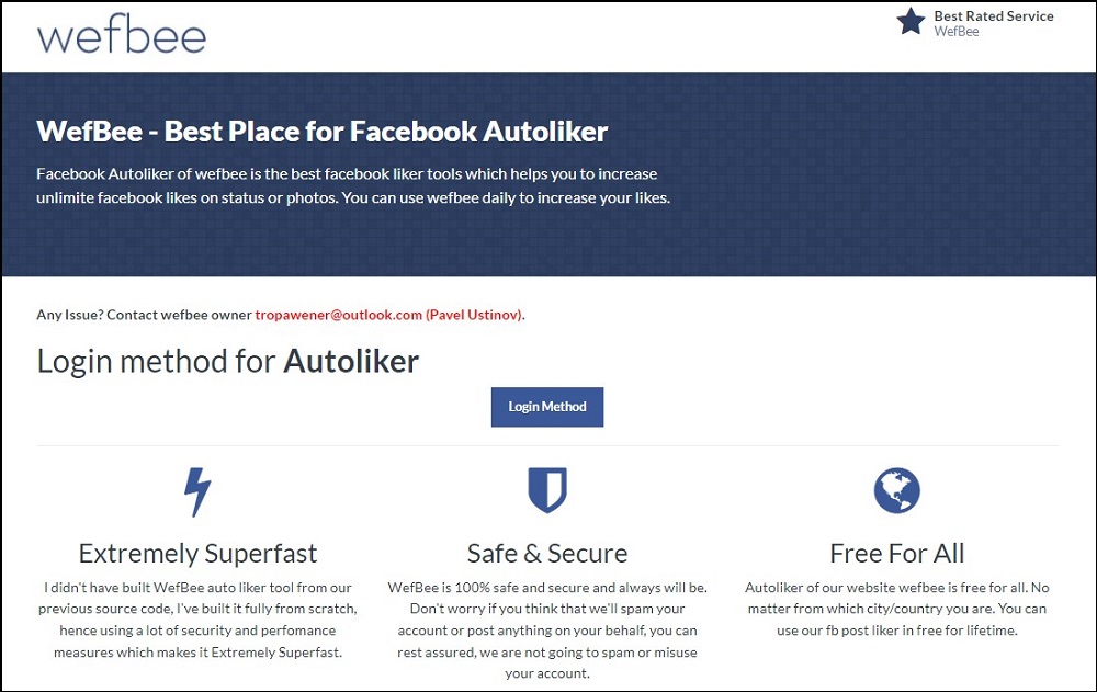 Wefbee Facebook auto Liker for Facebook Auto Liker