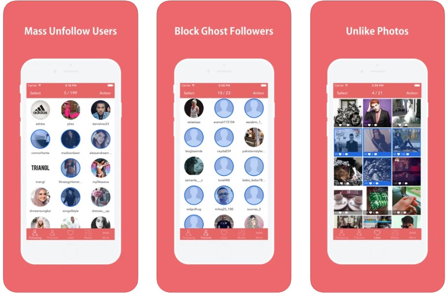 Mass Unfollow App for Instagram apps from apps store