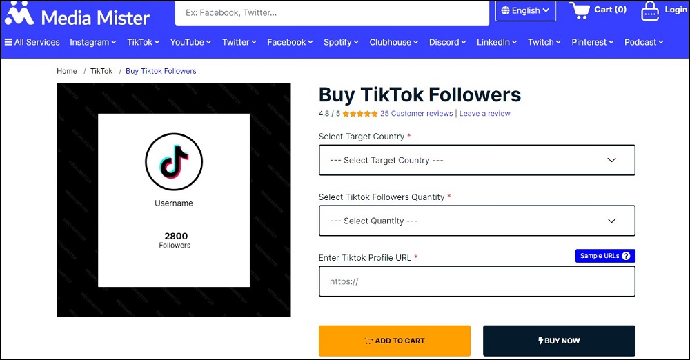 Media Markt for Buy TikTok Followers