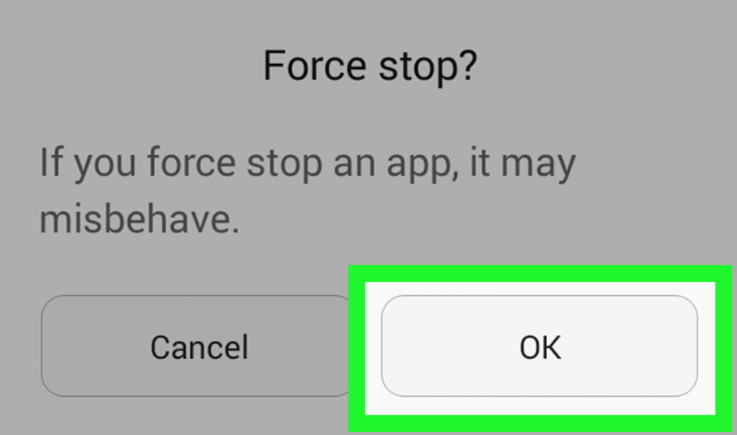 Force quit the app