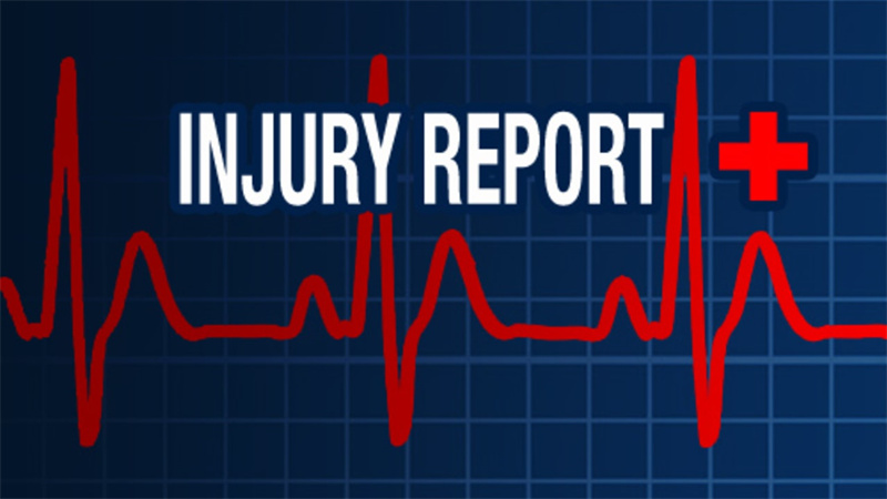 NFL injury report 
