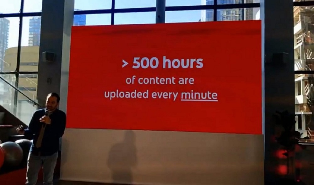 YouTube Records a Total of Over 500 Hours of Video Uploaded To the Platform Every Minute
