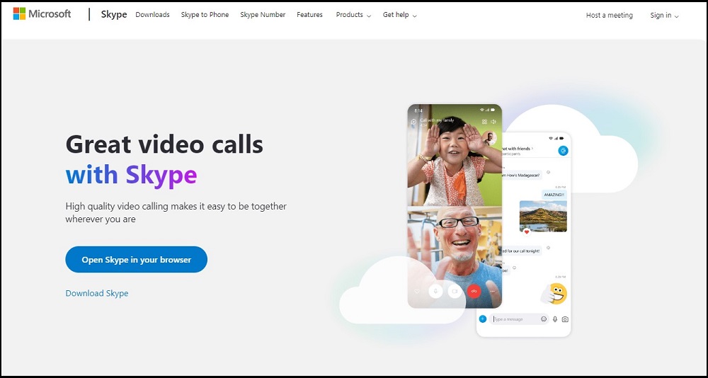 Skype Homepage