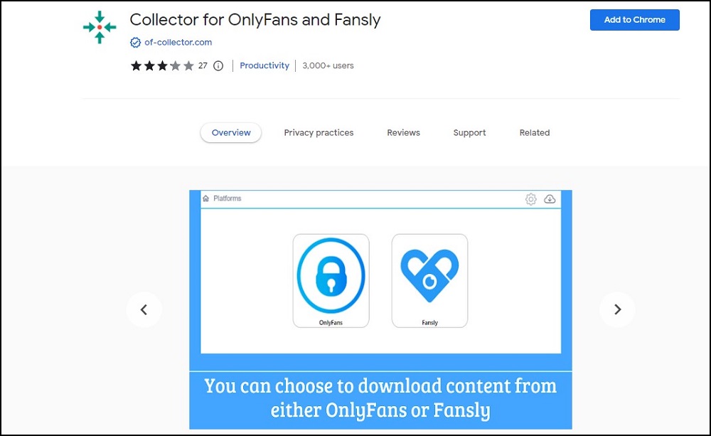 Collectors for OnlyFans and Fansly Extension Overview