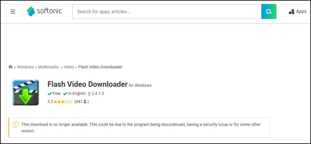 Flash Video Downloader Homepage