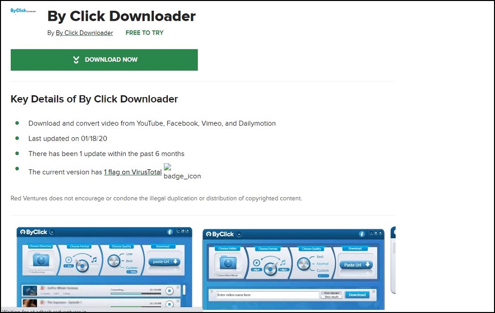 YouTube ByClick Downloader