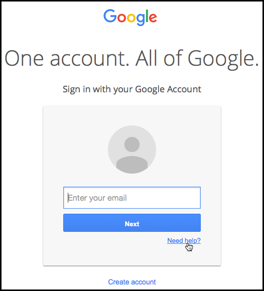 Log in to your Google account using your username and password