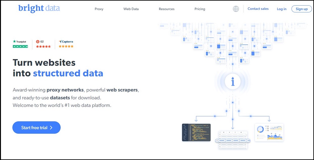 Bright Data Homepage Overview