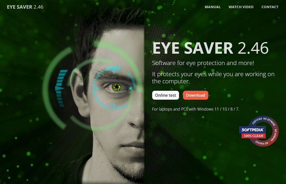 Eye Saver for Screen brightness control software