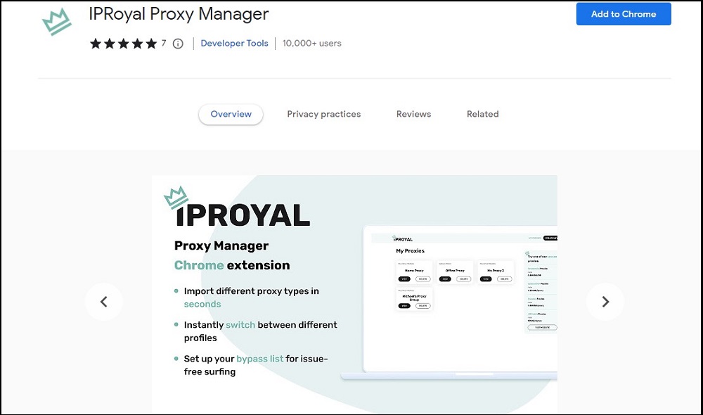 IPRoyal for Proxy Extensions