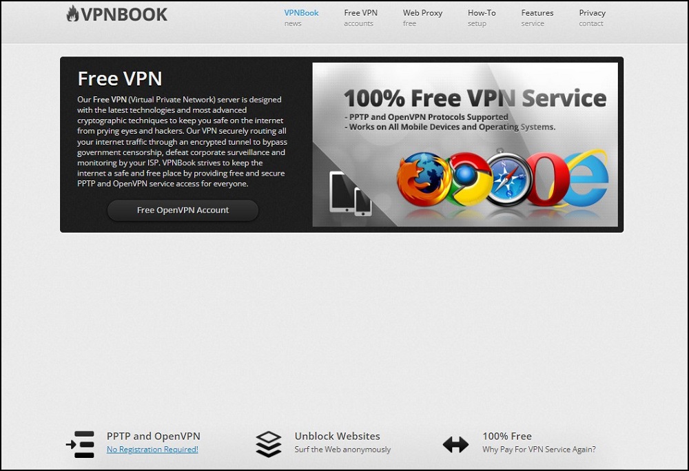 VPNBOOK Homepage
