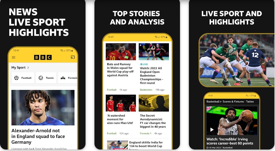 BBC Sport Sporting Apps Download from Play Store