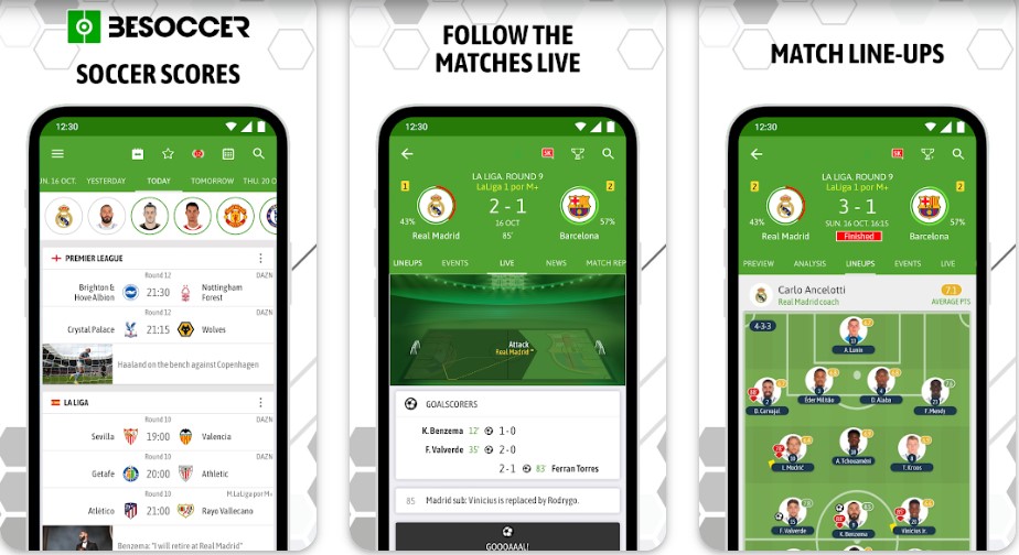 BeSoccer Sporting Apps Download from Play Store