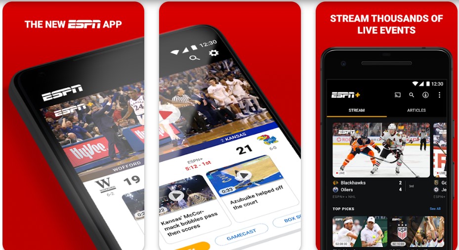 ESPN Sporting Apps Download from Play Store