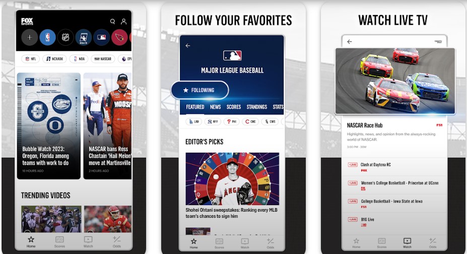 FOX Sports Sporting Apps Download from Play Store