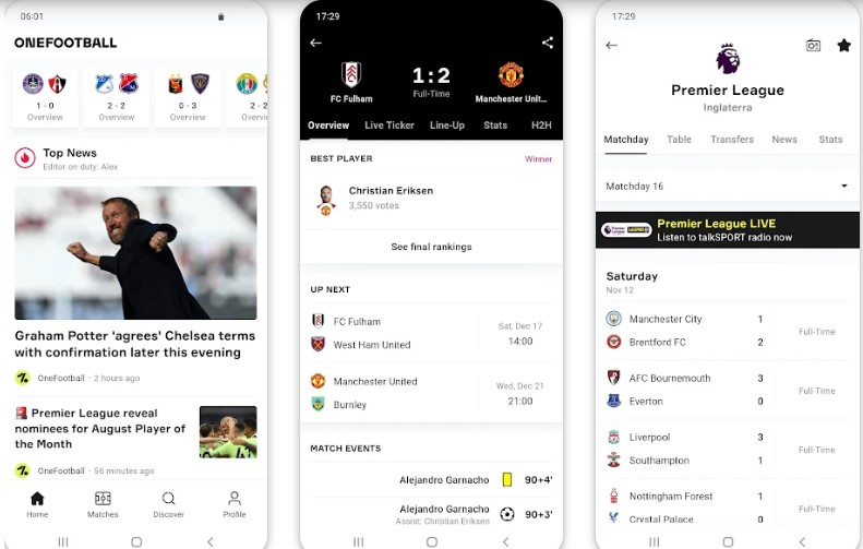 OneFootball Sporting Apps Download from Play Store