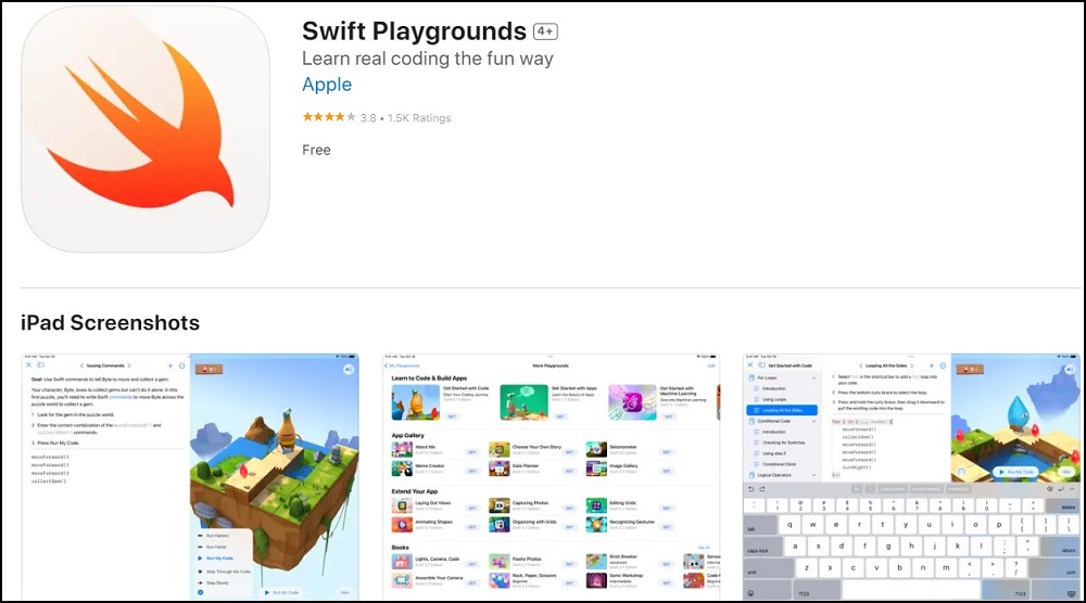 Swift Playgrounds Coding Apps