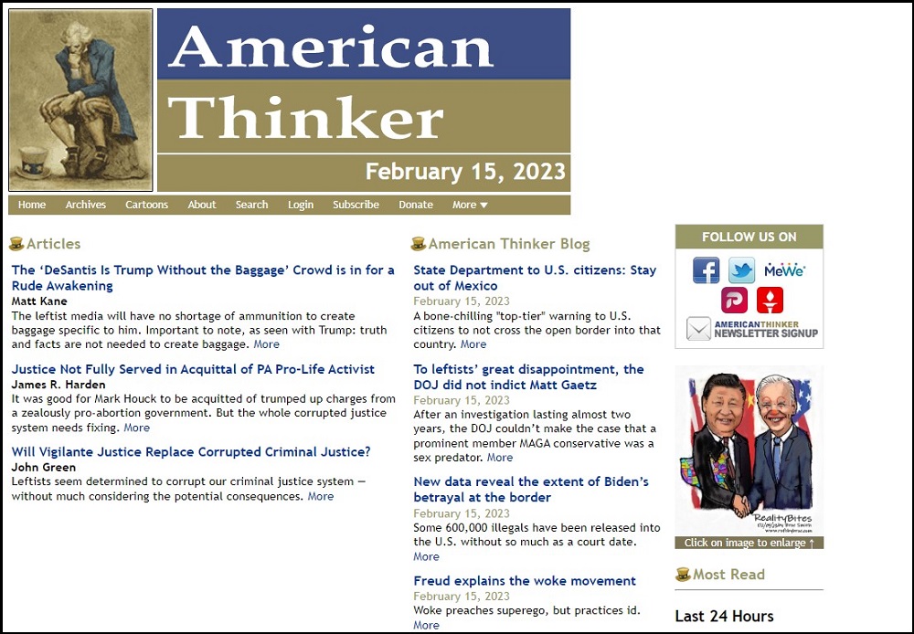 The American Thinker Overview