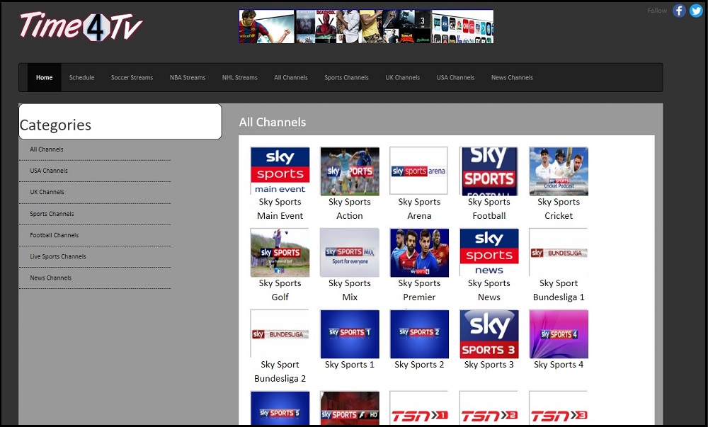 Time 4TV Homepage