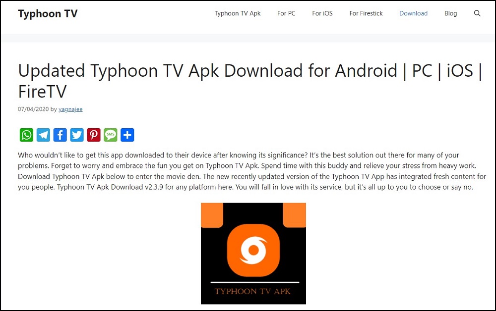 Typhoon TV apps Free Download