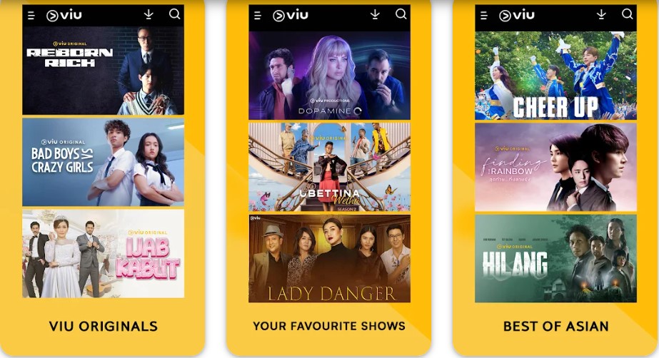 Viu apps from Play Store
