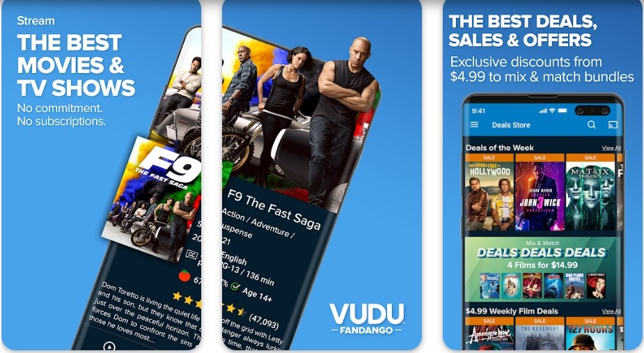 Vudu apps from Play Store