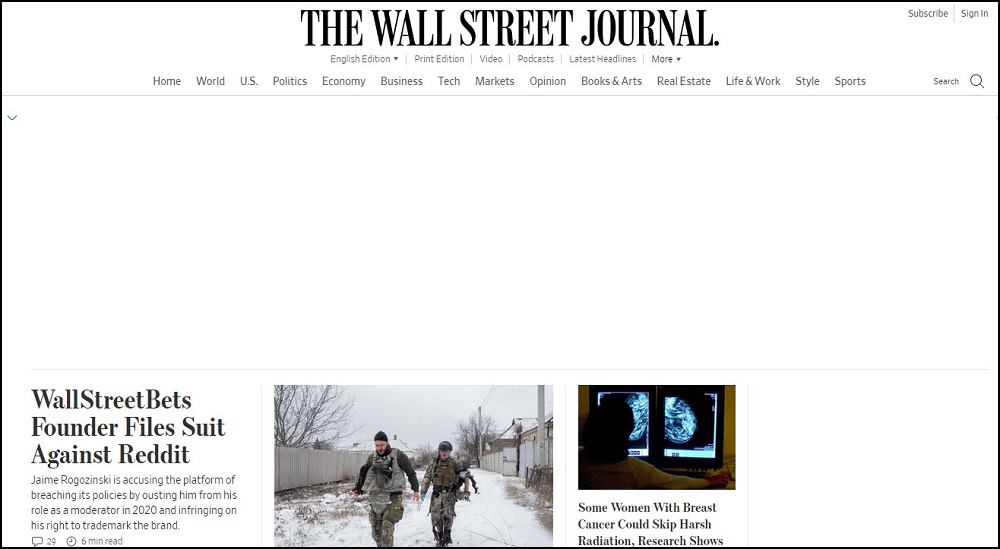 Wall Street Journal Overview