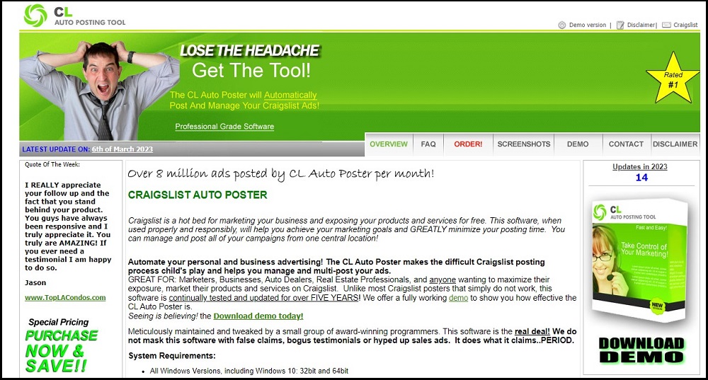 CL Auto posting tool for Craigslist Posting Software