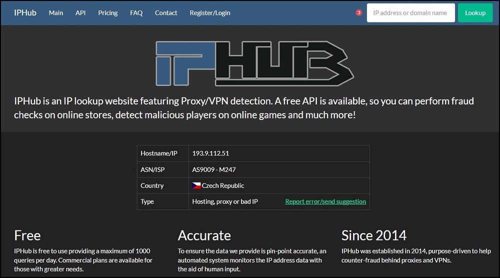 IPHub for VPN and Proxy Detection Tools