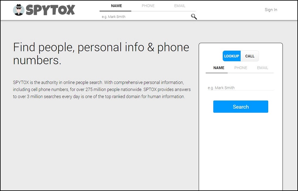Spytox Homepage