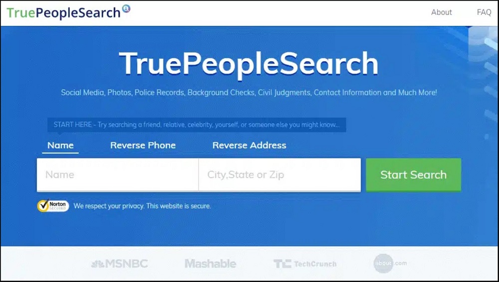 True People Search for People Search Sites