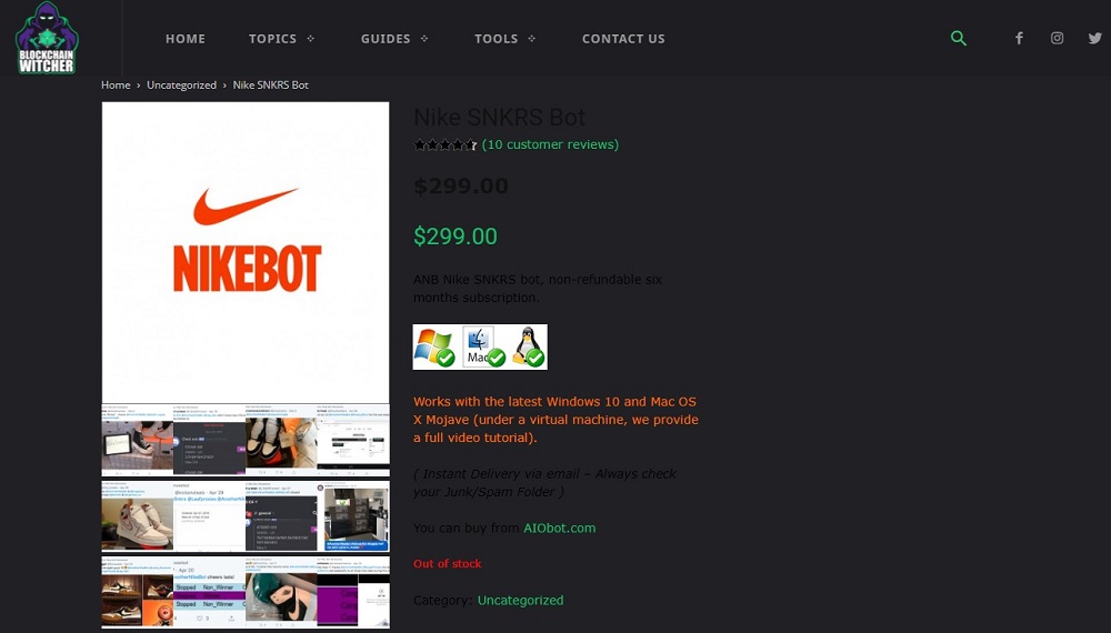 Another Nike Bot for Nike Bots