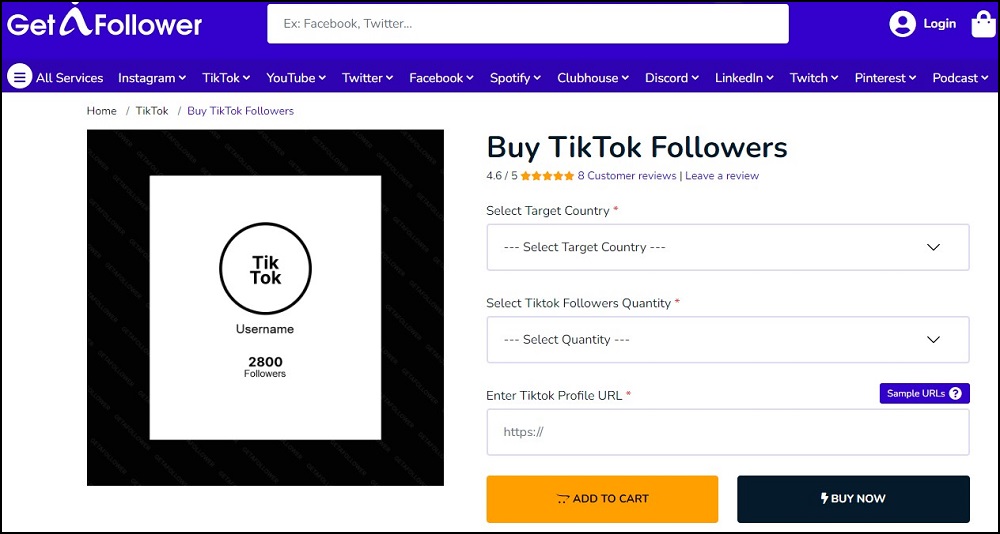 Get A Fllower for Buy Tiktok Follower