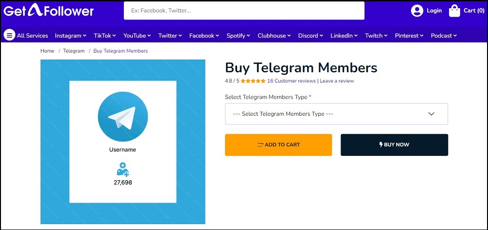 Get a Follower for Buy Telegram Members