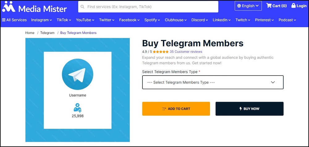 Media Mister for Buy Telegram Members