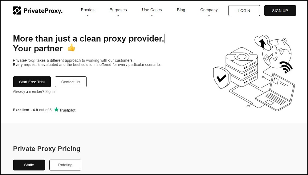 PrivateProxy for Telegram Proxies