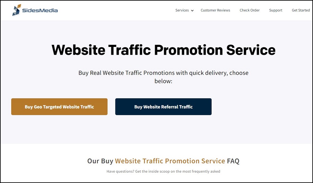 SidesMedia for Buy Website Traffic