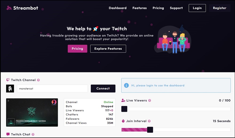 Streambot Buy Twitch Views