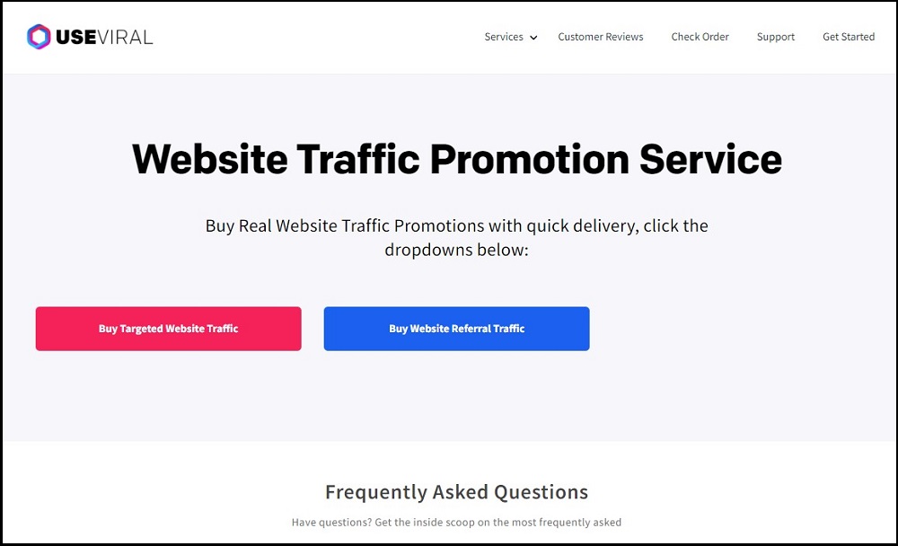 UseViral for Buy Website Traffic