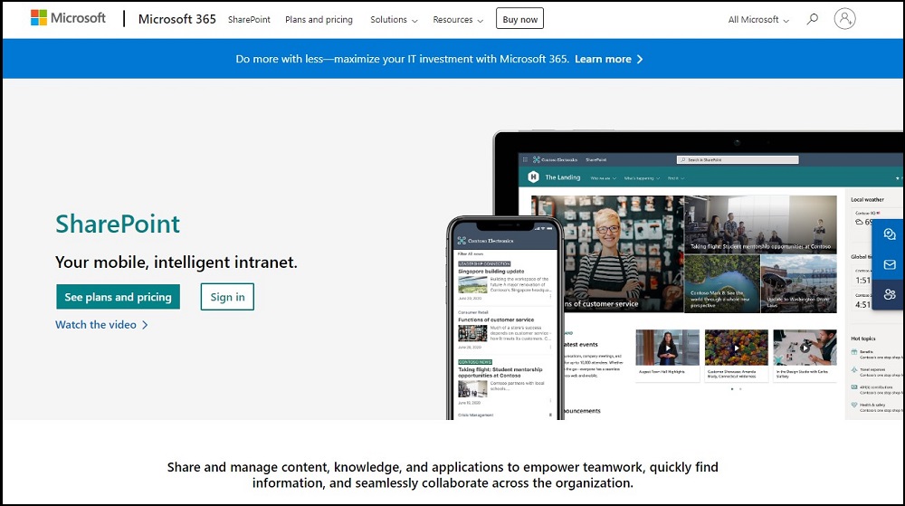 MS Sharepoint for Best Content Collaboration Platform