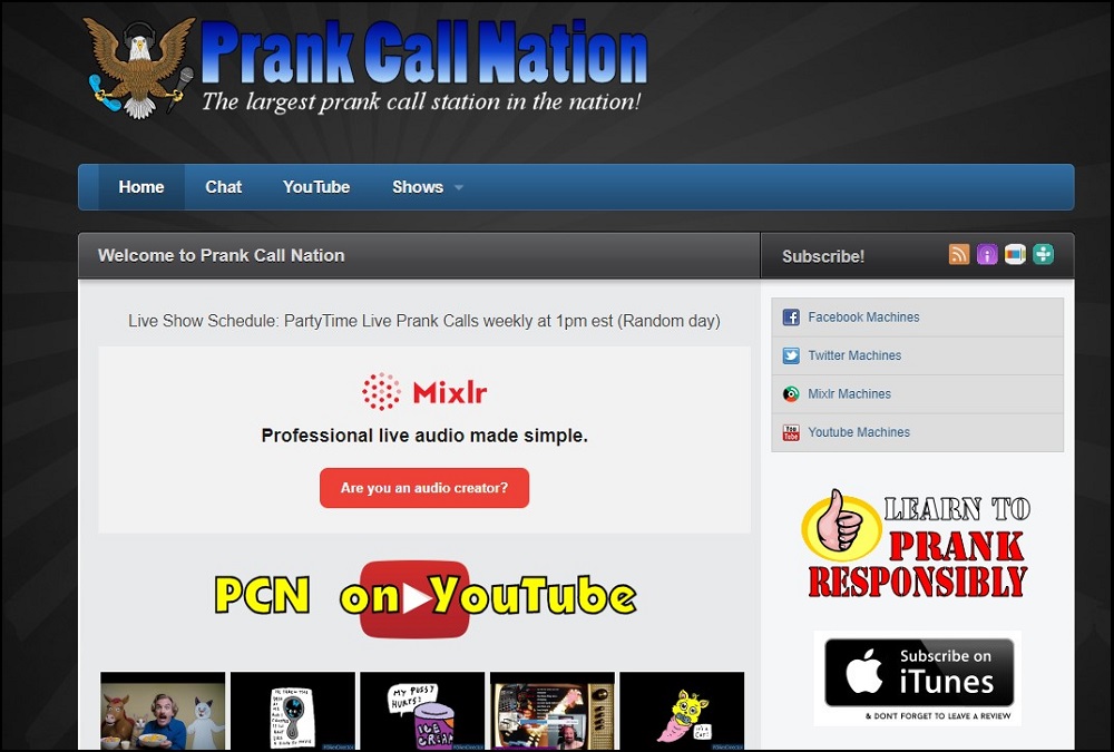 Prank Call Nation for Prank Cal Site