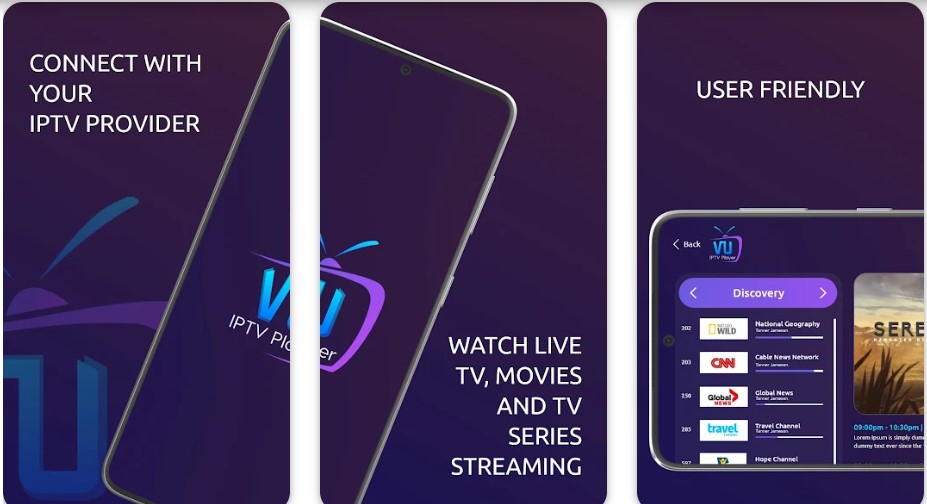 VU IPTV player App Download from Play Store