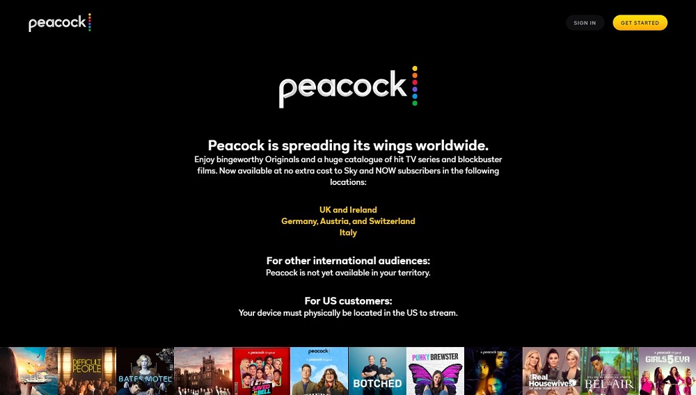 Peacock is Kissmovies Alternatives
