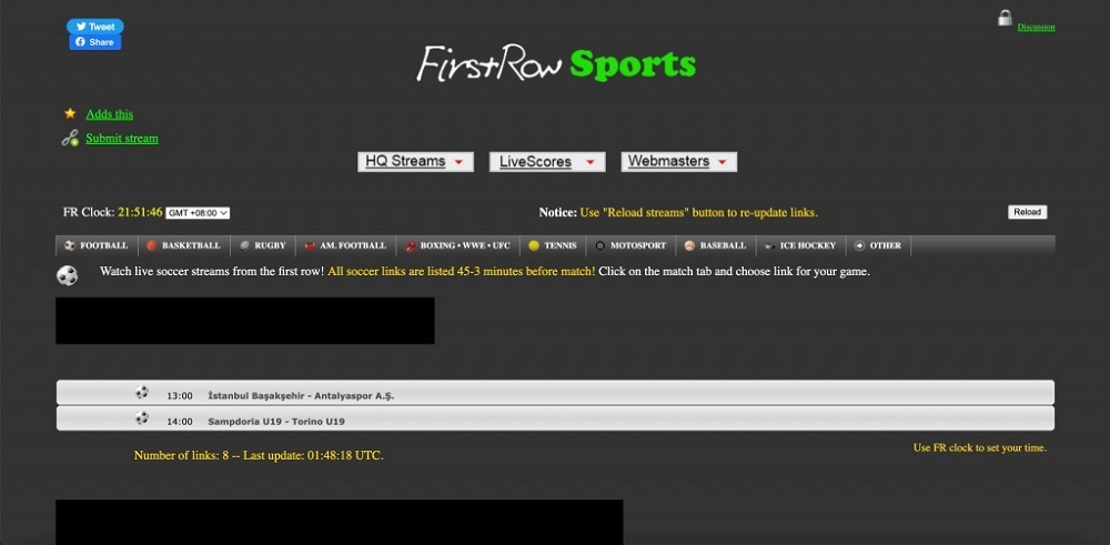 FirstRow Sports for Free Streaming Websites