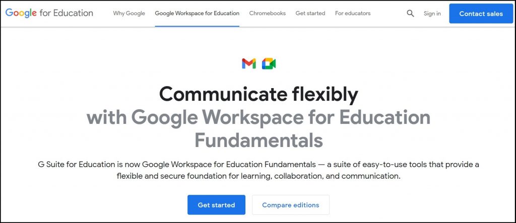 Google G Suite for education