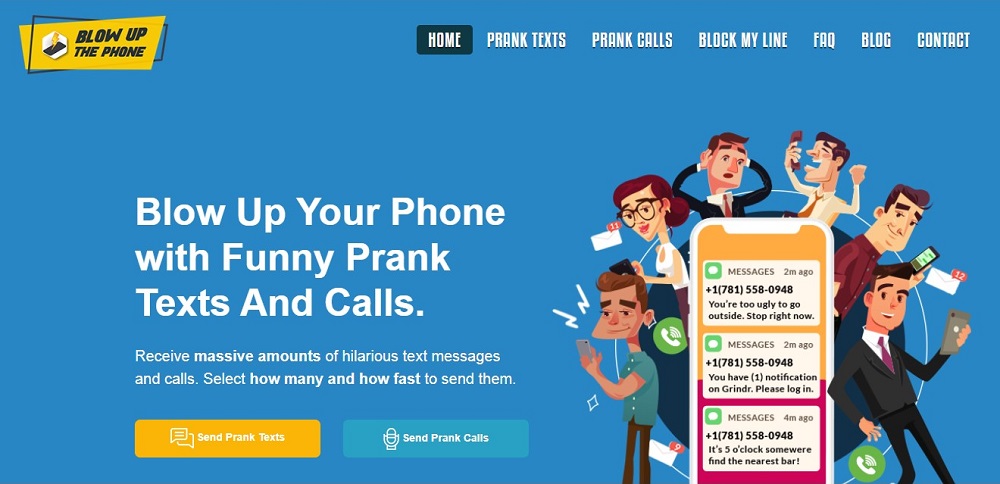 BlowUpMyPhone prank for Free prank websites