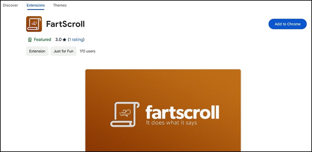 Fart Scroll Google Chrome Extension for Free prank websites