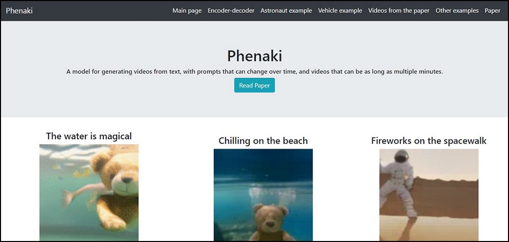 Phenaki Overview